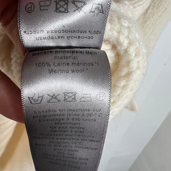 Zadig & Voltaire Amour Merino Wool Long-Sleeved Knit Sweater L Knit *READ - Picture 12 of 14